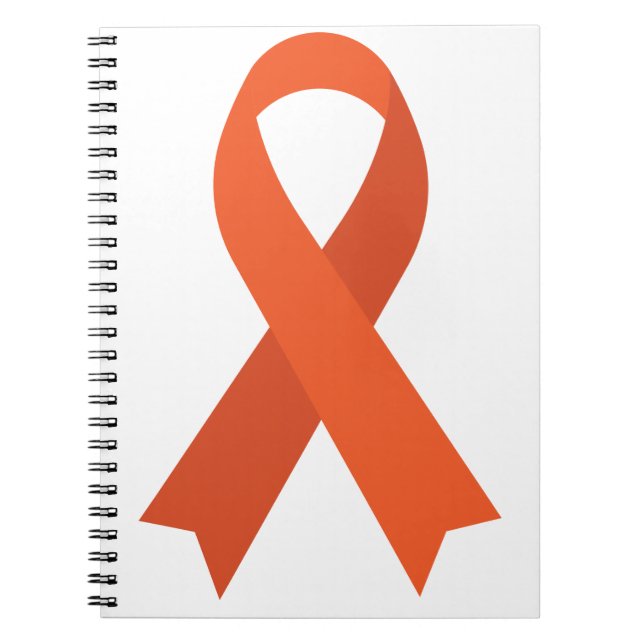 Orange Ribbon ADHD Många Sclerosis CRPS Anteckningsbok (Framsidan)