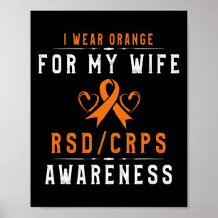 Orange Ribbon Crpsrsd - Medvetenhet om hustru - Hu Poster