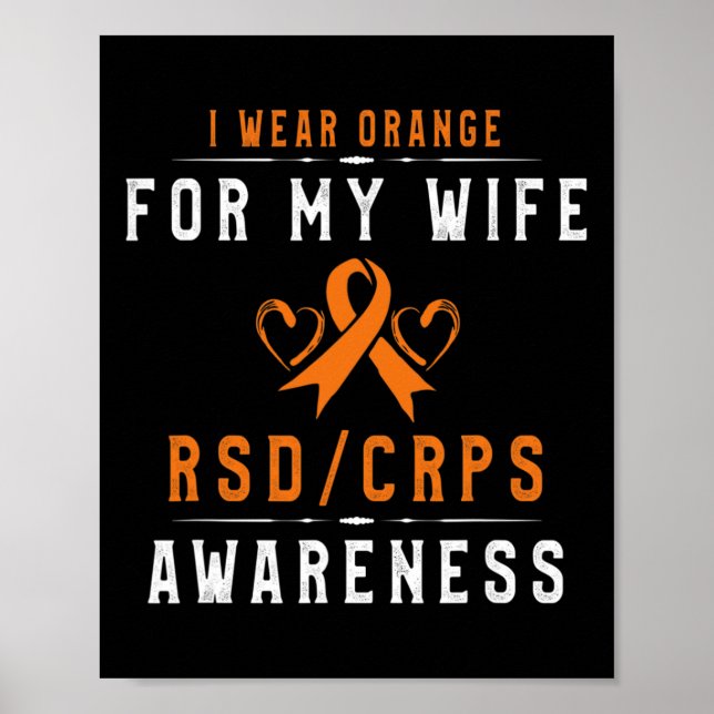 Orange Ribbon Crpsrsd - Medvetenhet om hustru - Hu Poster (Framsidan)
