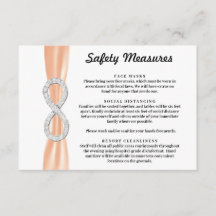 Orange Ribbon Diamond Oändliga Säkerhetsåtgärder