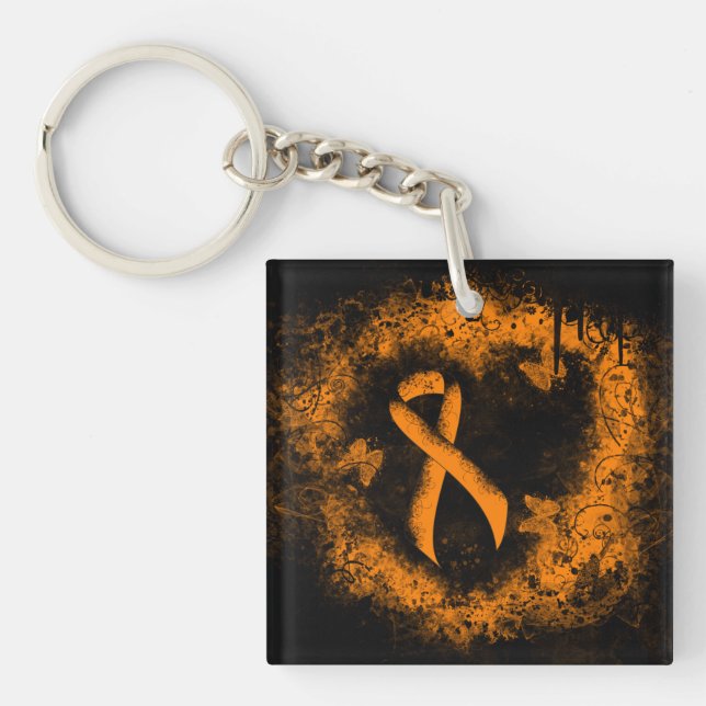 Orange Ribbon Grunge Heart (Framsidan)
