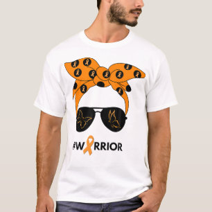 Orange Ribbon Kidney Cancer Warrior Bandana Unbre T Shirt