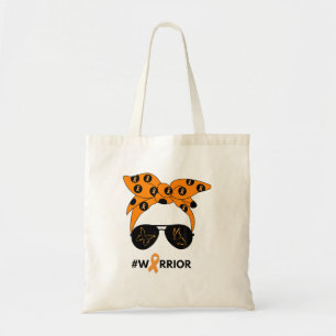 Orange Ribbon Kidney Cancer Warrior Bandana Unbre Tygkasse