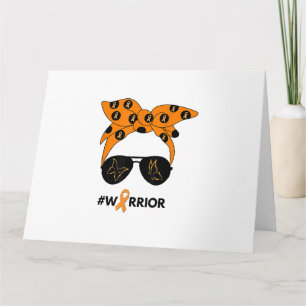 Orange Ribbon Kidney Cancer Warrior Bandana Unbrea Kort