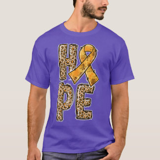 Orange Ribbon Leopard Print HOPE ADHD Survivors 11 T Shirt