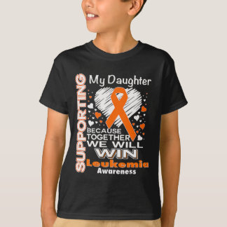 Orange Ribbon Leukemia Awareness Support My Dau T Shirt