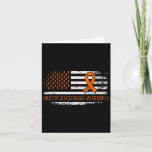 Orange Ribbon - Multible Sclerosis Awareness Kort