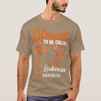 Orange Ribbon Shirt välsignad med namnet Leukemi T