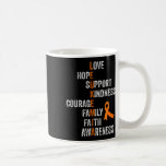 Orange Ribbon Sign Retro Vintage Aml Leukemia Awar Kaffemugg<br><div class="desc">Orange Ribbon Sign Retro Vintage Aml Leukemia Awareness</div>