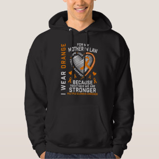 Orange Ribbon Svärmor Många Sclerosis Hoodie