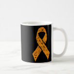 Orange Ribbon Vintage Leukemia Awareness Cancer Pa Kaffemugg<br><div class="desc">Orange Ribbon Vintage Leukemi Awareness Cancer Patientgåva</div>