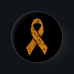 Orange Ribbon Vintage Leukemia Awareness Cancer Pa Knapp<br><div class="desc">Orange Ribbon Vintage Leukemi Awareness Cancer Patientgåva</div>