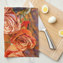 Orange Ro Art Kitchen Towel
