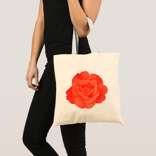 Orange Ro Blommigt Bridesmaid Gift Favor Bröllop Tygkasse (Framsida (produkt))