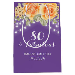 Orange Ro Blommigt String Ljus Lila Birthday