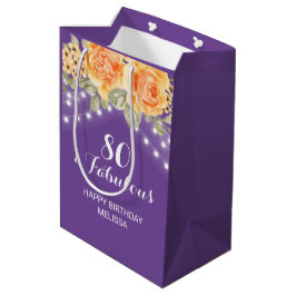 Orange Ro Blommigt String Ljus Lila Birthday