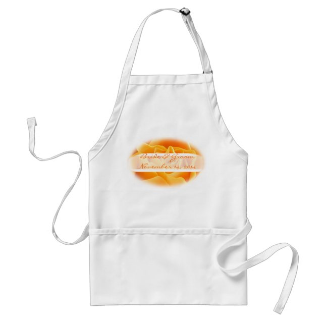 Orange Ro Bröllop Aprons Förkläde (Framsidan)