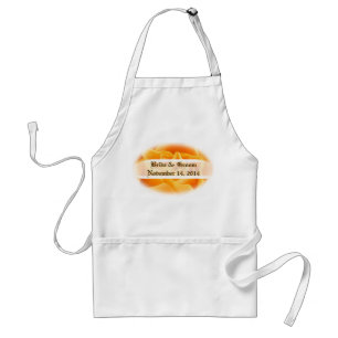 Orange Ro Bröllop Aprons Förkläde