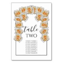 Orange Ro Bröllop Guest Namn