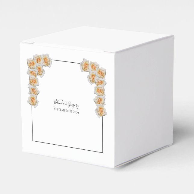 Orange Ro Bröllop Presentaskar (Framsidan Sidan)