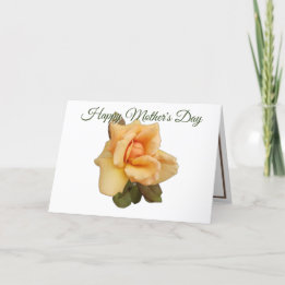 Orange Ro Cutout Photo White Mors dag Card Helgkort