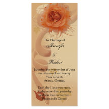 Orange Ro i bröllopsprogrammet