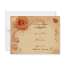 Orange Ro i Fall Save Date Card