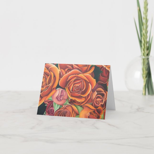 Orange ro-kort tack kort (Framsida)