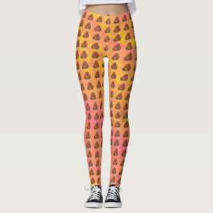 Orange Ro Kvinnors lag Leggings
