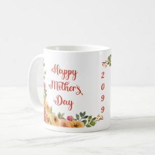 Orange ro Lycklig Mors dag Kaffemugg