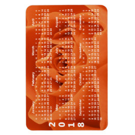 Orange Ro Petals 2018 Kalender Magnet