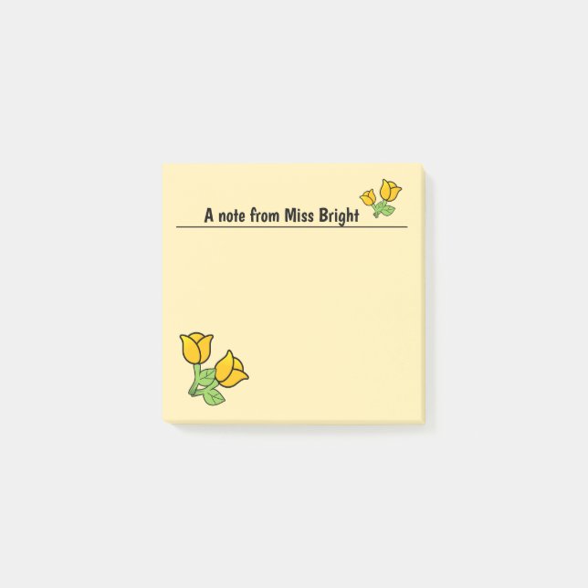 Orange Ro Post-it Notes Block (Framsida)