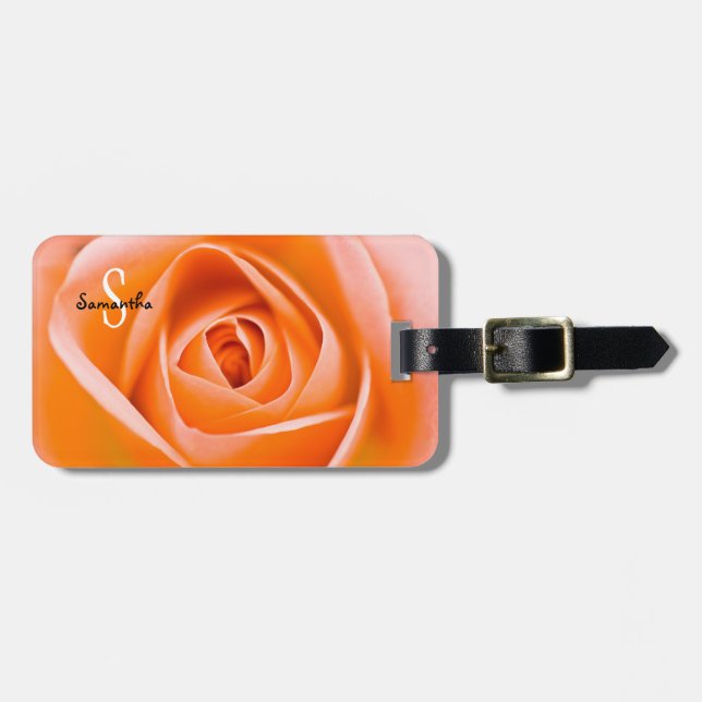 Orange Ro-resagetagg Bagagebricka (Horisontell Framsida)