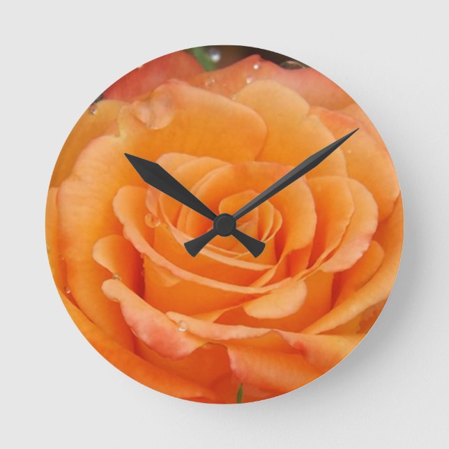 Orange Ro Rund Klocka (Framsida)