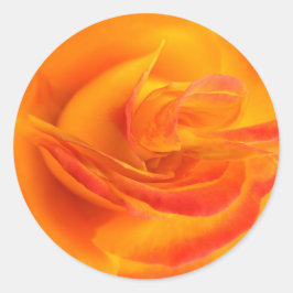 Orange Ro Stickers Runt Klistermärke
