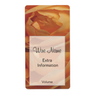 Orange Ro Vin etikett Fraktsedel