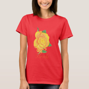 Orange Ro Watercolor Painting, Bride t shirts