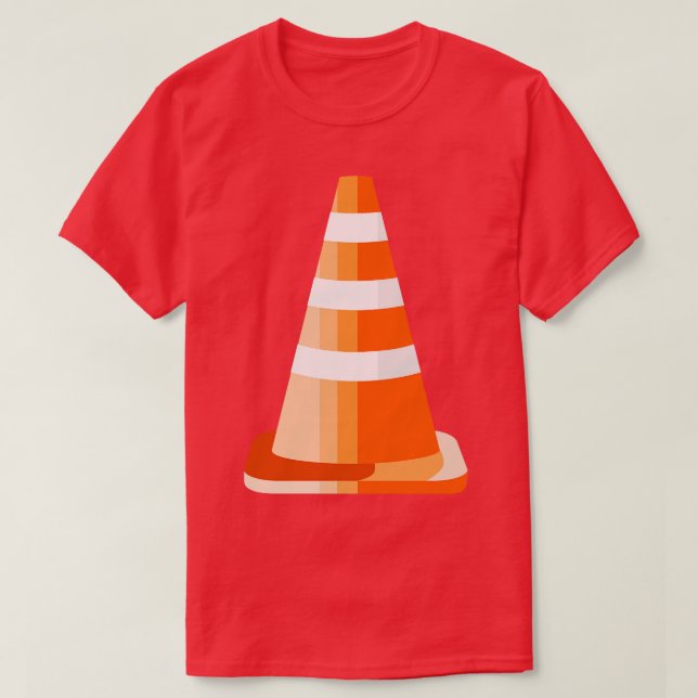Orange Road Cone T Shirt (Design framsida)