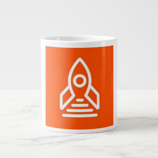Orange Rocket Mugg Jumbo Mugg (Framsidan)