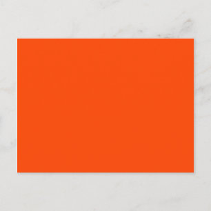 Orange Röd Modern Minimalistisk Tom Vykort