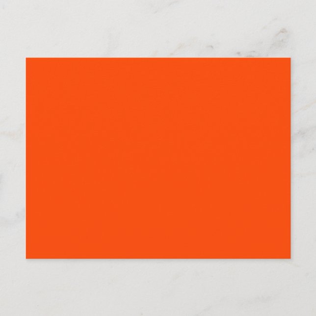 Orange Röd Modern Minimalistisk Tom Vykort (Framsida)