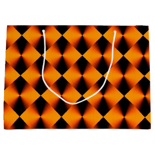 Orange Röd och Svart Mönster