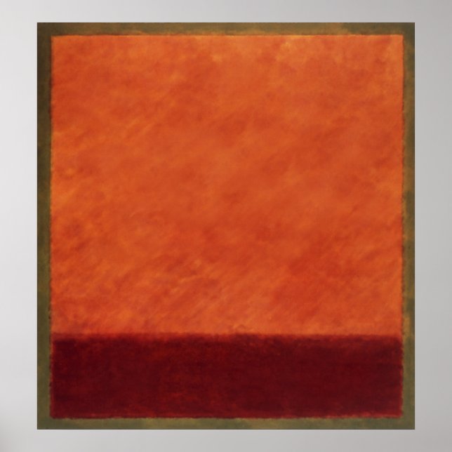 orange, röd på grönt poster (Framsidan)