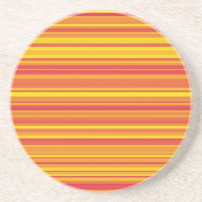 Orange Röda Gula Ränder Underlägg (Framsidan)