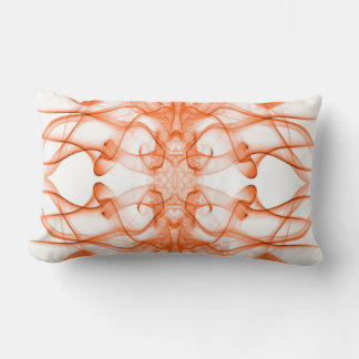 Orange rök Symmetrisk minimalistisk vit Lumbarkudde