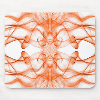 Orange rök Symmetrisk minimalistisk vit Musmatta