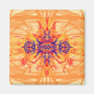 ORANGE RÖKE - Teckenkonst - Tecknet Magnet