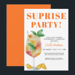 Orange Roligt Drick Surprise 50:e födelsedagen Inbjudningar<br><div class="desc">Orange Roligt Drick Surprise 50:e födelsedagsinbjudan Gör din händelse minnesvärd med den här roligten orange vattenfärg fruktig dryck 50:e födelsedagsinbjudan. Den pulserande färg och de mjuka penseldragen ger en vismisk och konstnärlig känsla för designen,  skapar den ett val av perfekt för en födelsedag fylld med glädje och firande.</div>