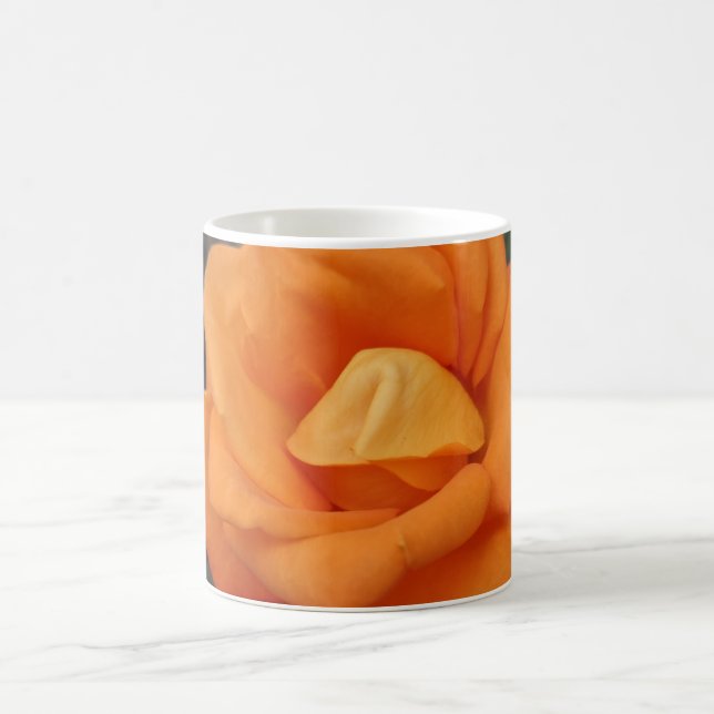 Orange ros blomma kaffemugg (Center)