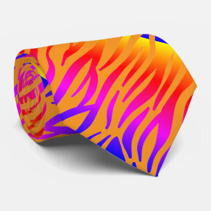 Orange Rosa Abstrakt Zebra ränder Mönster Gift Slips